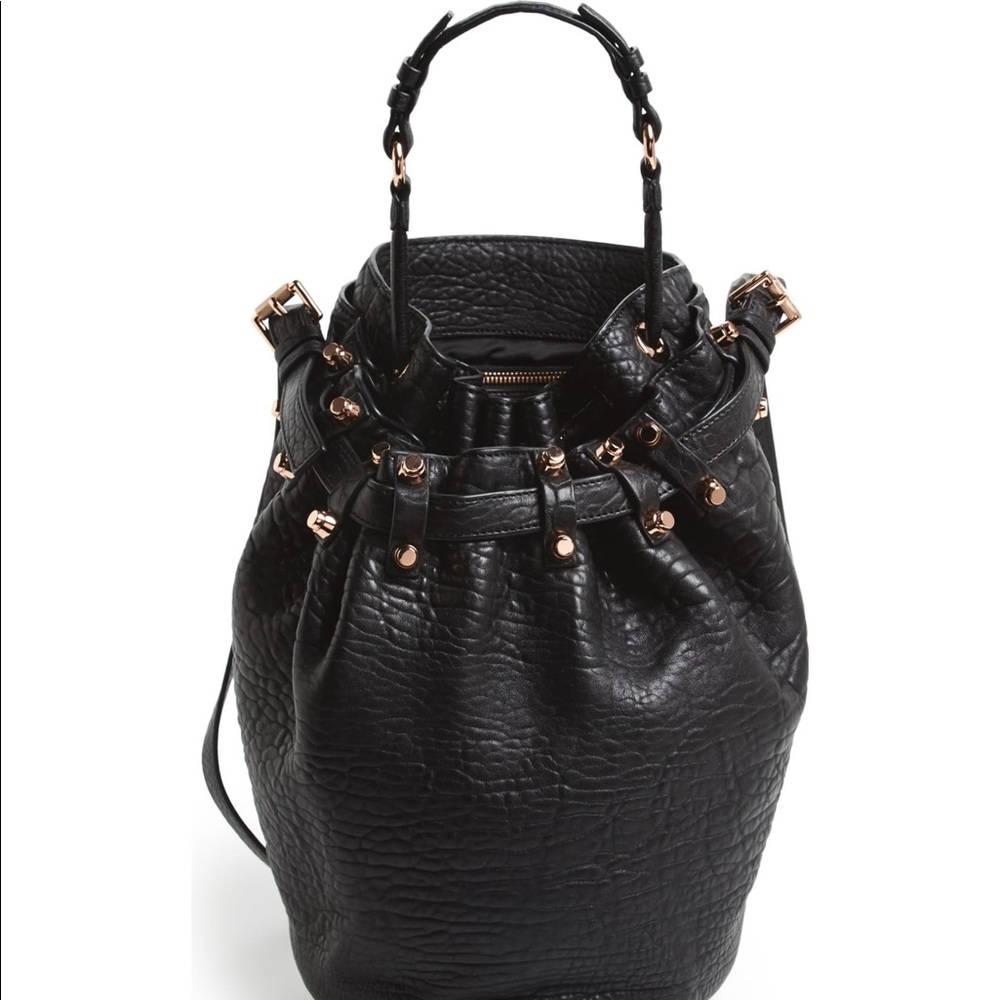 Alexander Wang Black 'Diego’ Drawstring Bucket Bag - image 1